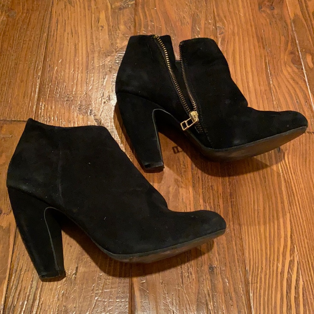 Steve Madden PANELOPE black bootie heels 9.5